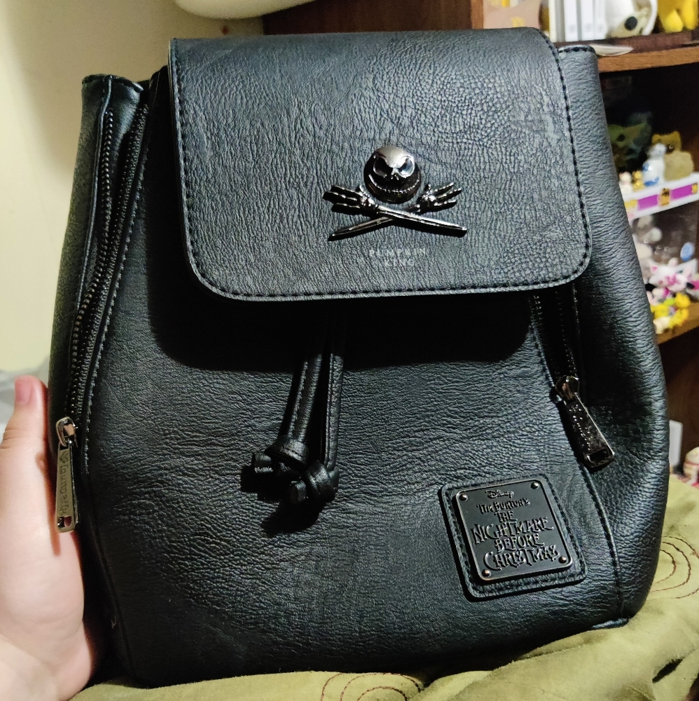Jack skellington pumpkin king loungefly mini back